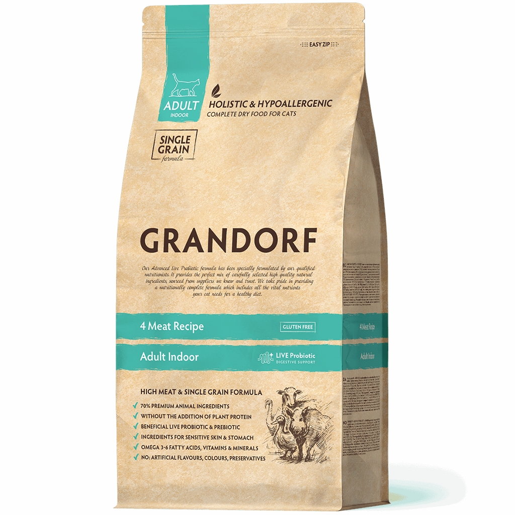 Корм Grandorf Indoor 4 вида мяса 2 кг
