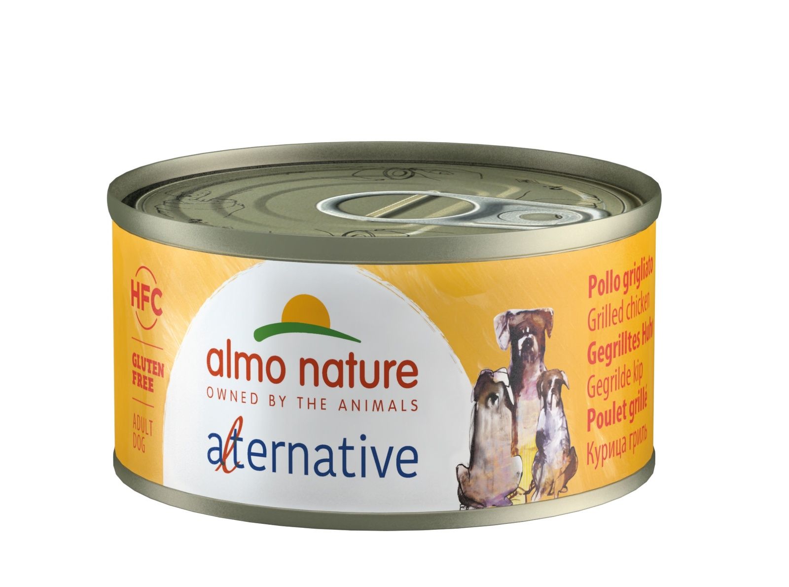 Консервы для собак Almo Nature Alternative "Курица гриль", 55%  мяса 70 г купить в Екатеринбурге | /8001154127126 | Заповедник