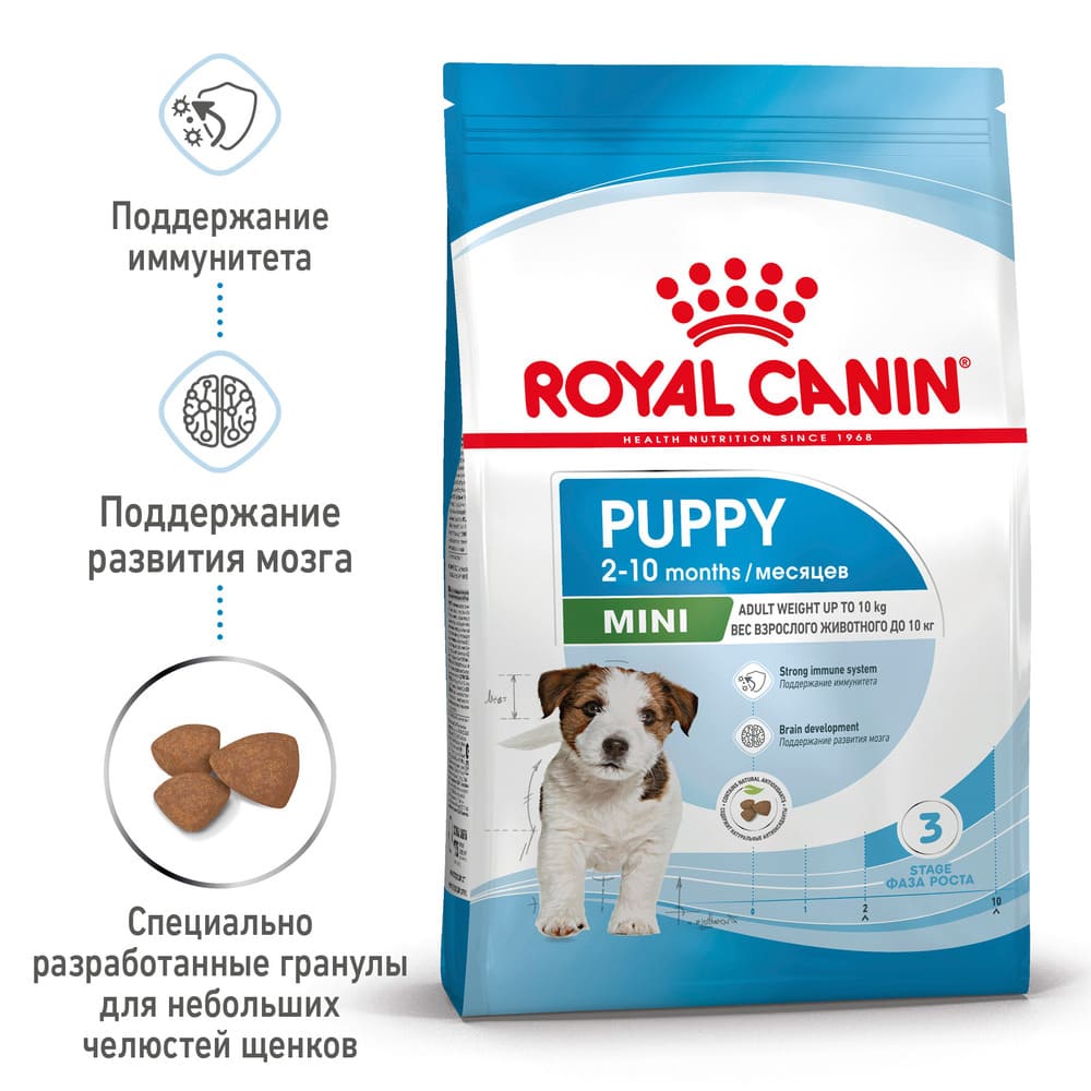 Сухой корм для щенков мелких пород Royal Canin Mini Puppy (Мини паппи) 2 кг  купить в Екатеринбурге | 305202?/4627109387601 | Заповедник