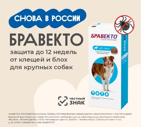 Бравекто снова в России