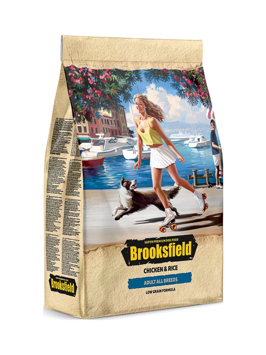 Brooksfield корм для собак. Бруксфилд для собак сухой корм. Бруксфилд корм для собак крупных пород. Сухой корм BROOKSFIELD Adult Chicken & Rice для кошек всех пород, курица/рис