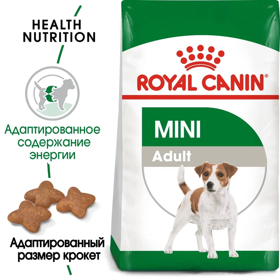 Сухой корм для взрослых собак мелких пород Royal Canin Mini Adult (Мини  эдалт) 4 кг купить в Екатеринбурге | 30010400R1/4627109384648 | Заповедник