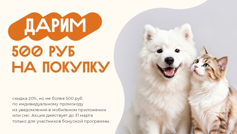 Дарим 500 руб. на покупку