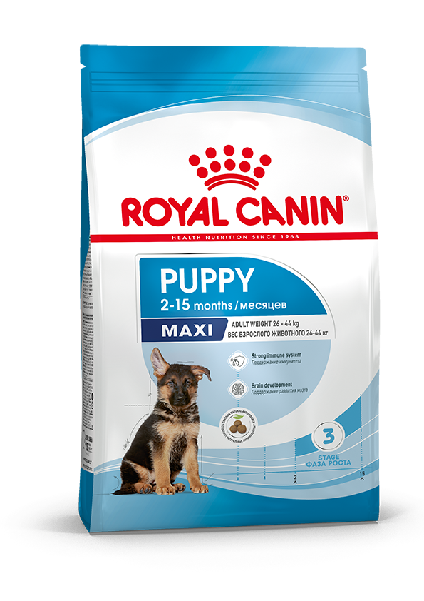 Сухой корм для щенков крупных пород Royal Canin Maxi Puppy (Макси паппи)