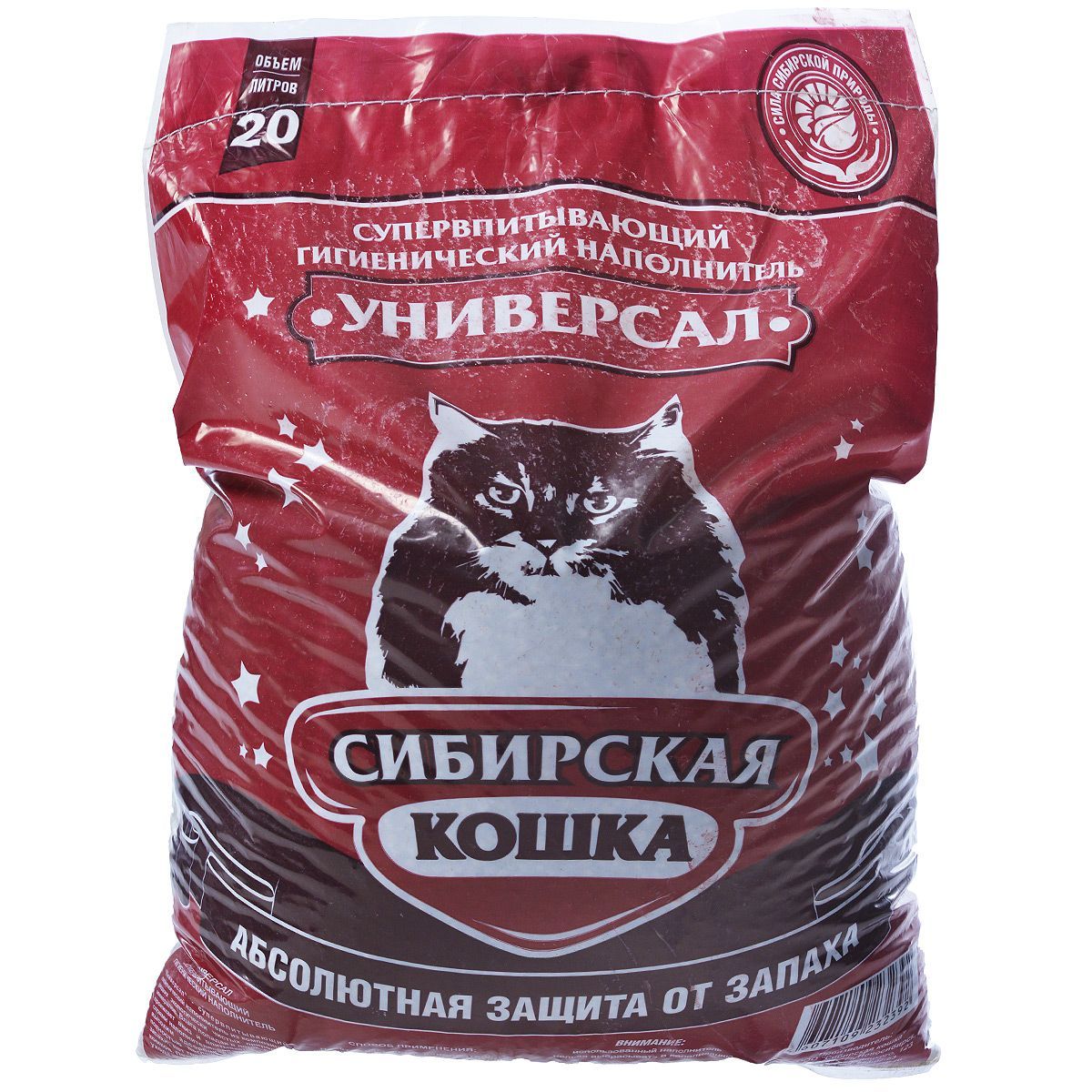 Наполнитель для кошачьего туалета сибирская кошка комфорт