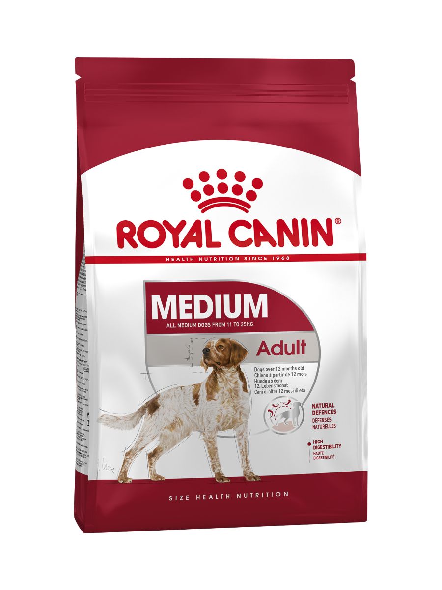 Сухой корм для взрослых собак средних пород Royal Canin Medium Adult  (Медиум эдалт) 3 кг купить в Санкт-Петербурге | 30040300R0/4627109389728 |  Заповедник