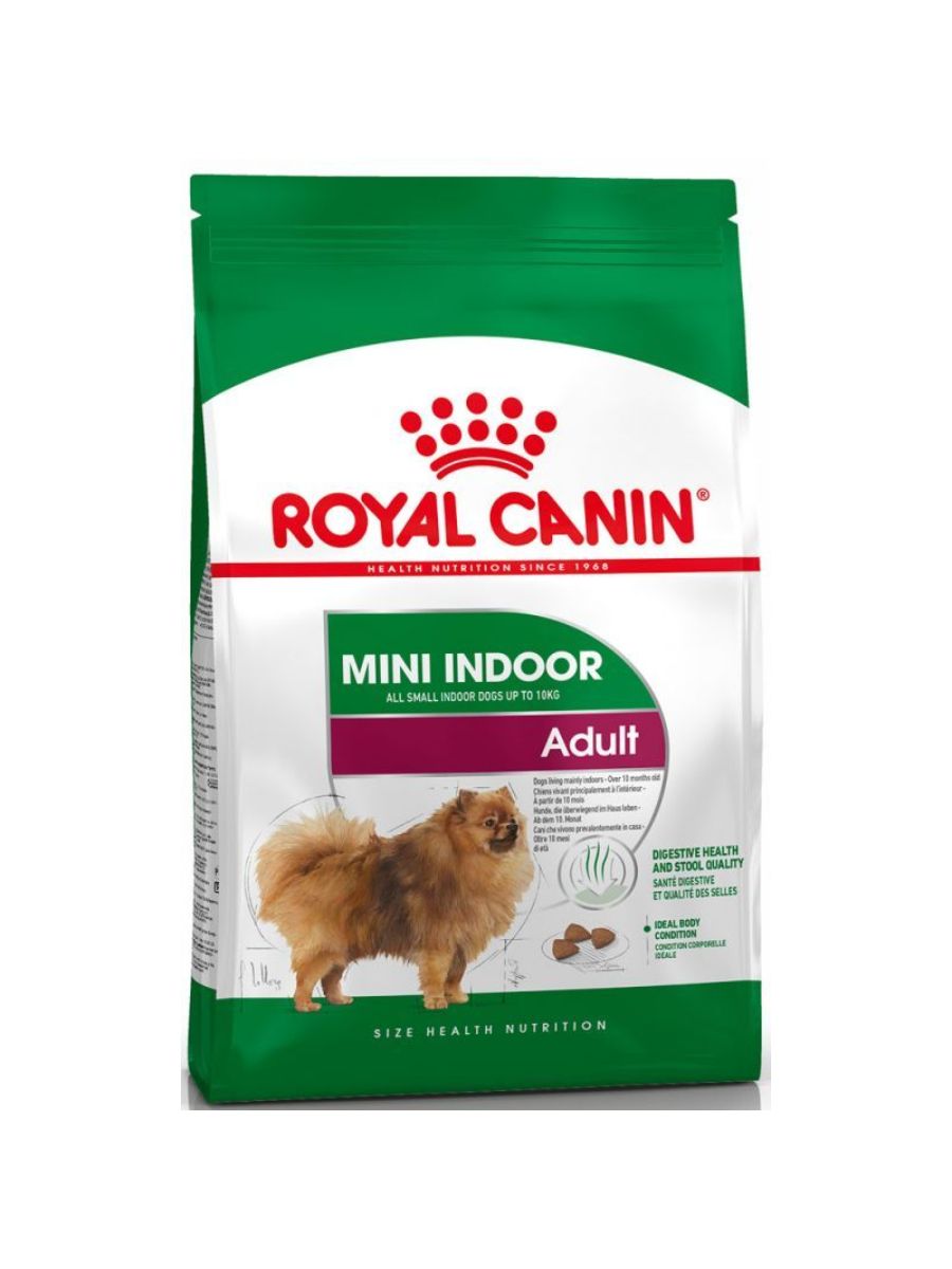 Сухой корм для взрослых собак мелких пород живущих в помещении Royal Canin  Mini Indoor Adult (Мини индор эдалт) 3 кг купить в Перми |  647130/3182550879897 | Заповедник