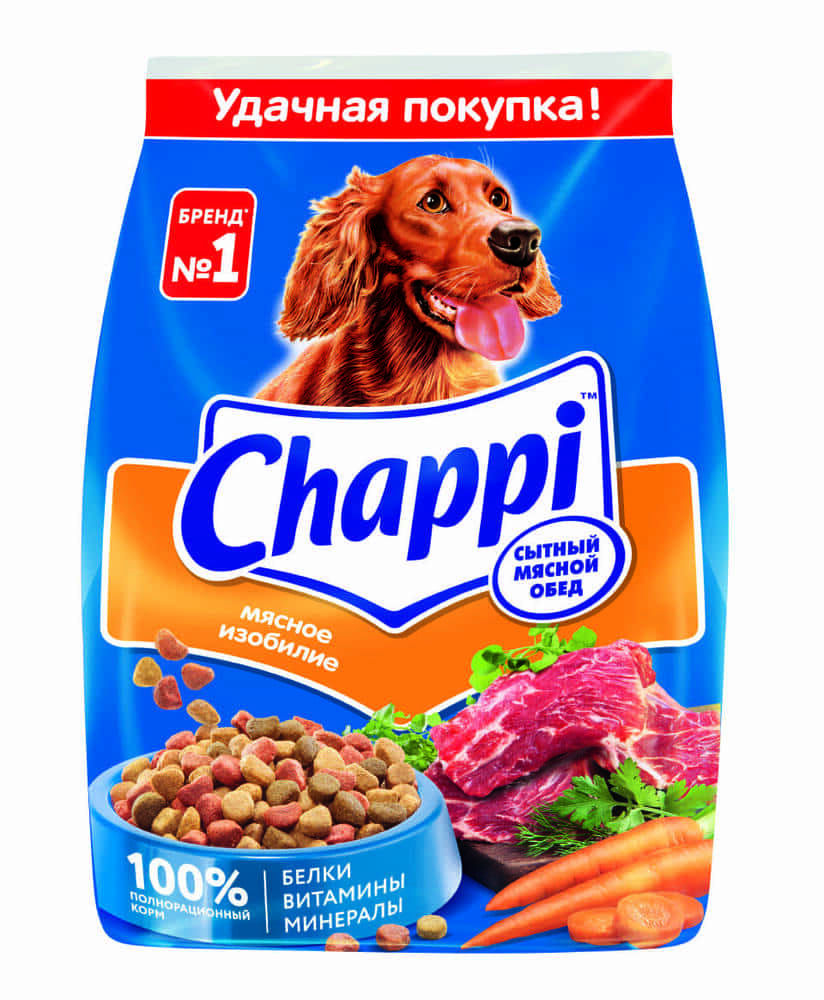 Сухой корм для собак Chappi «Сытный мясной обед. Мясное изобилие» 600 г  купить в Нижнем Новгороде | /5000159425513 | Заповедник