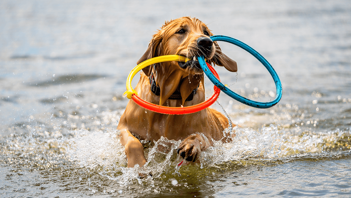 Плавающие игрушки для собак