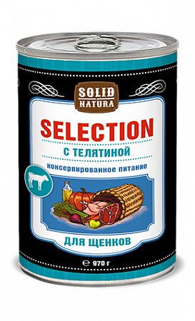 Solid Natura Selection для щенков с Телятиной