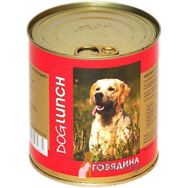 Консервы для собак Дог Ланч Говядина