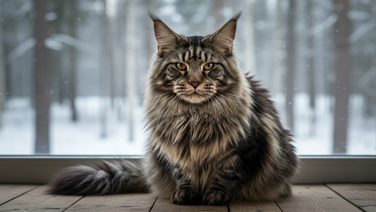 Кот мейн-кун — описание породы, размеры и особенности ухода