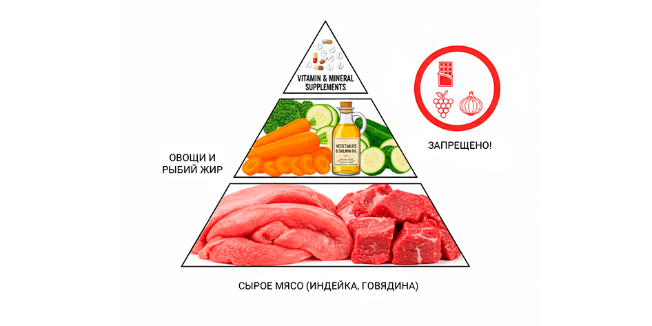 Пирамида правильного питания для шпица и запрещенные продукты