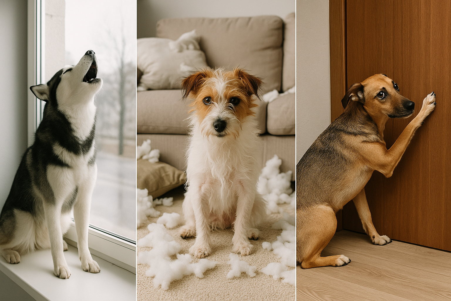 Причины воя собаки в одиночестве: инстинкты, скука, сепарационная тревога