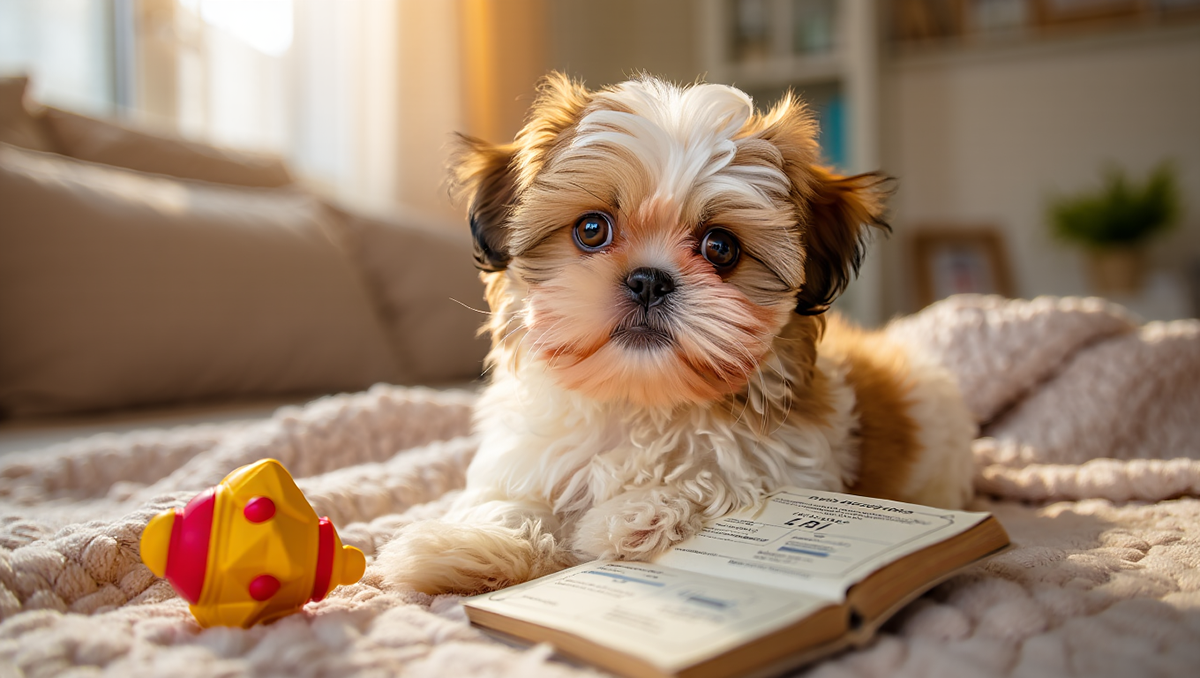 Щенок ши-тцу 2 месяца: как выглядит здоровый малыш с вет паспортом.