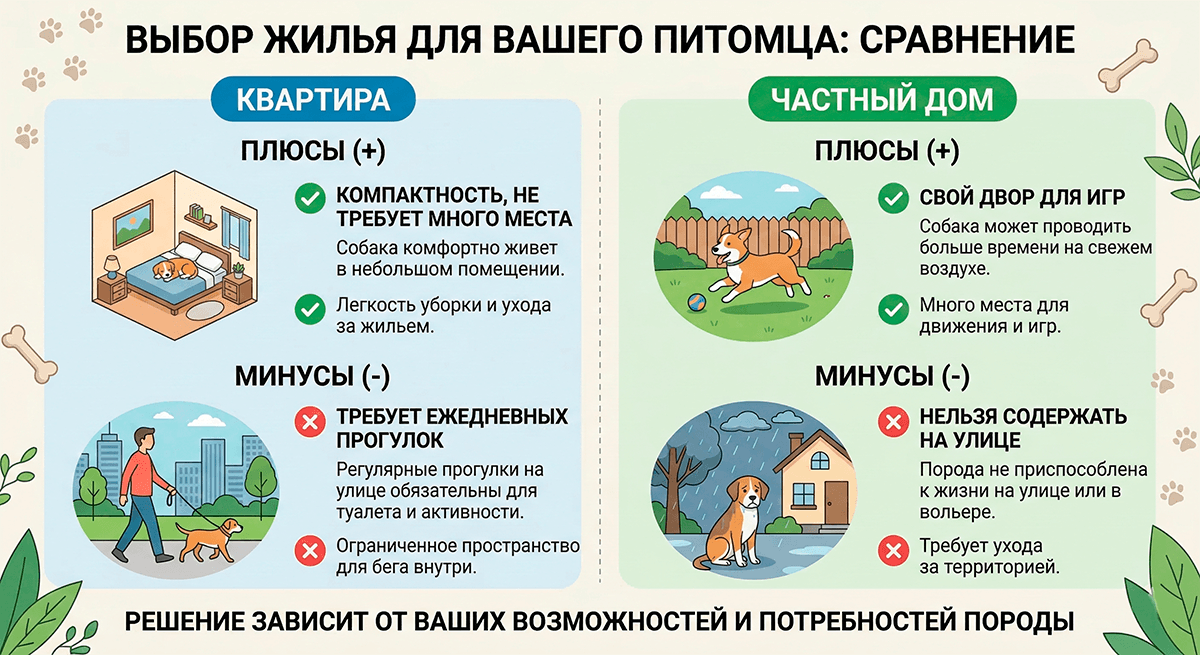 Сравнение условий содержания брюссельского гриффона в квартире и частном доме