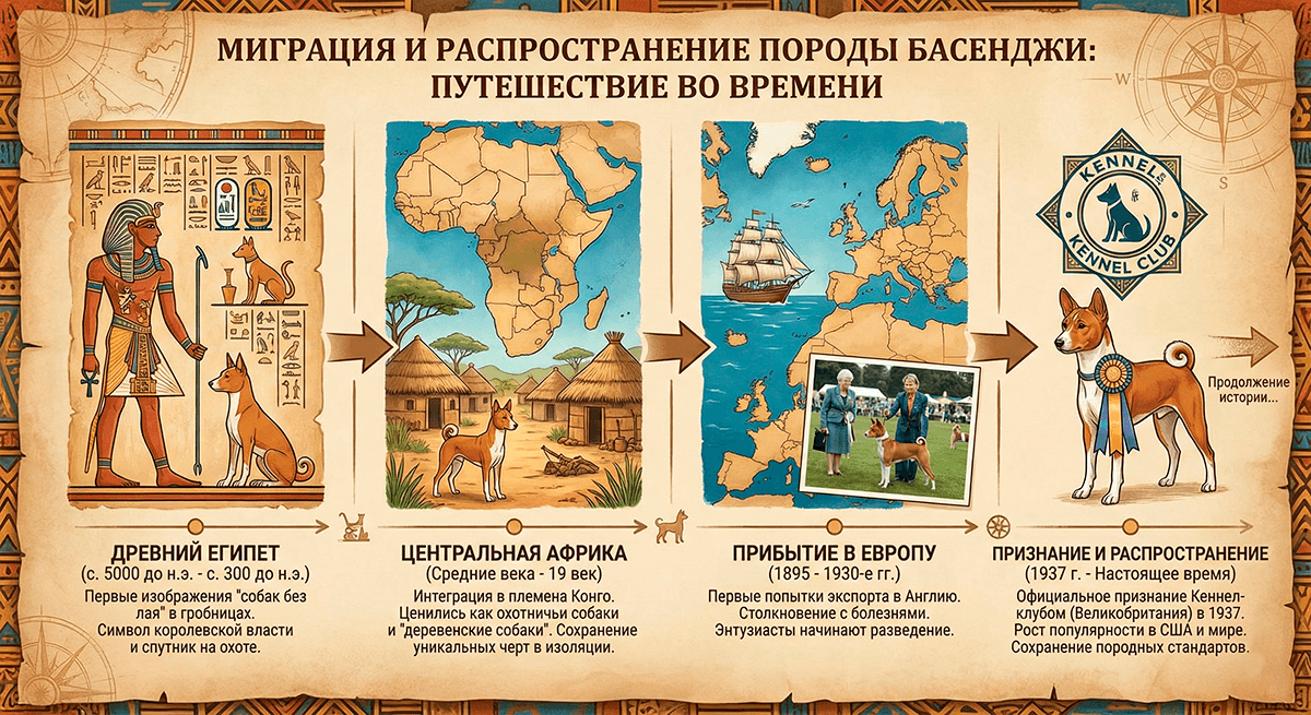 История африканской басенджи