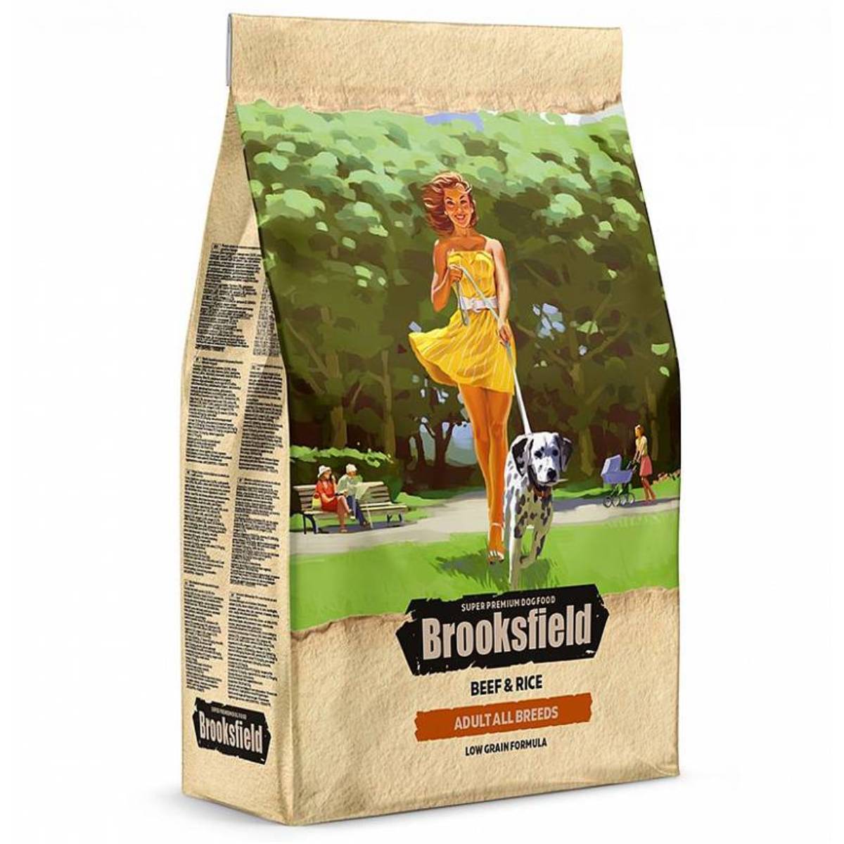 Сухой корм для взрослых собак всех пород Brooksfield Adult Dog All Breeds Beef & Rice