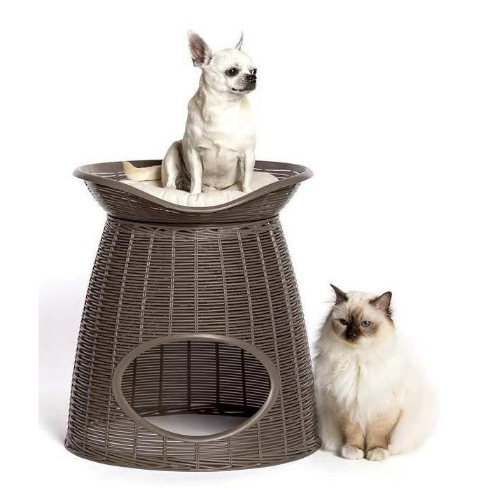 Превью Домик для кошек BAMA PET Pasha, 52х60х46/55h, антрацит 