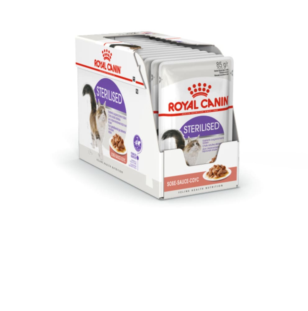 Превью Влажный корм для взрослых стерилизованных кошек Royal Canin Sterilised в соусе 85 г 4