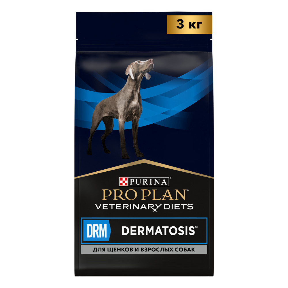 Превью Лечебный корм для собак Pro Plan Veterinary Diets DRM Dermatosis при дерматозах и выпадении шерсти 3 кг 13