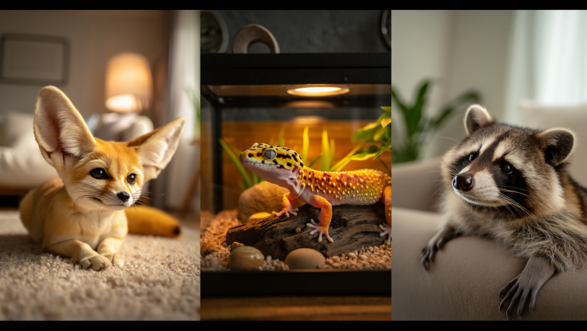 Экзотические животные, которых можно законно содержать в квартире